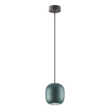 Redo 01-3478 - Ljuskrona med textilsladd BOOM 1xGU10/10W/230V diameter 12 cm grön