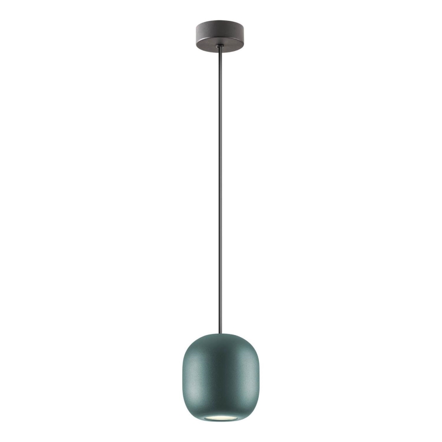 Redo 01-3478 - Ljuskrona med textilsladd BOOM 1xGU10/10W/230V diameter 12 cm grön