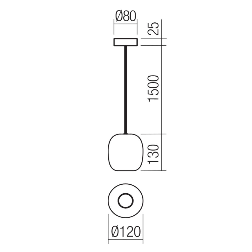 Redo 01-3478 - Ljuskrona med textilsladd BOOM 1xGU10/10W/230V diameter 12 cm grön