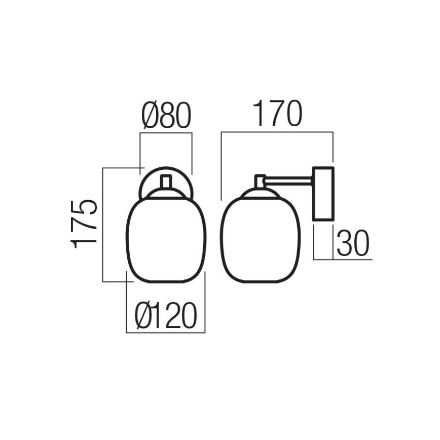 Redo 01-3483 - LED vägglampa KHADI LED/6W/230V CRI 90 svart/rökfärgad