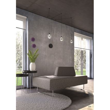 Redo 01-3485 - Dimbar LED-vägglampa KHADI 3xLED/5,5W/230V CRI 90 Ø 12 cm svart/rökfärgad