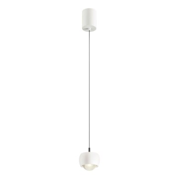 Redo 01-3546 - LED ljuskrona med textilsladd AVES LED/12W/230V diameter 9,6 cm CRI 90 vit