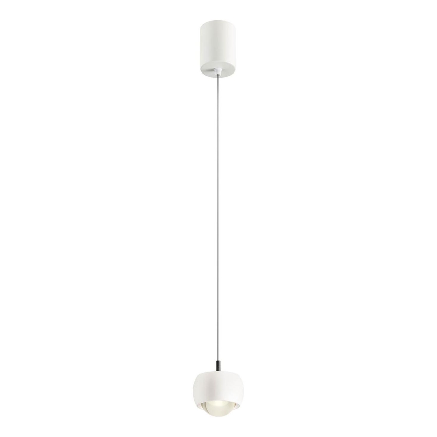 Redo 01-3546 - LED ljuskrona med textilsladd AVES LED/12W/230V diameter 9,6 cm CRI 90 vit