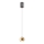 Redo 01-3547 - LED ljuskrona med textilsladd AVES LED/12W/230V diameter 9,6 cm CRI 90 guld