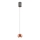 Redo 01-3548 - LED ljuskrona med textilsladd AVES LED/12W/230V diameter 9,6 cm CRI 90 koppar