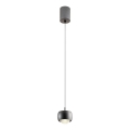 Redo 01-3550 - LED ljuskrona med textilsladd AVES LED/12W/230V diameter 9,6 cm CRI 90 svart