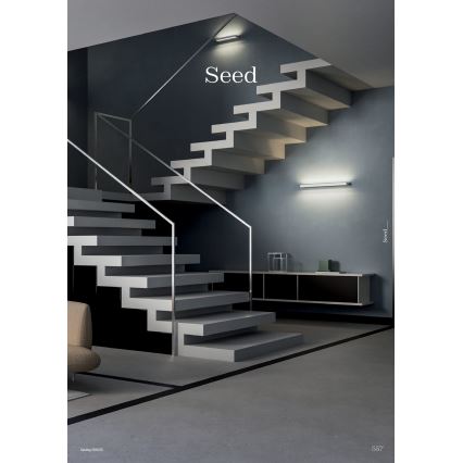 Redo 01-3553 - LED väggbelysning SEED LED/15W/230V svart