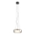 Redo 01-3591 - LED ljuskrona med textilsladd SOLERA LED/24W/230V diameter 35 cm CRI 93 3000/4000K grå
