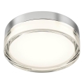 Redo 01-3725 - LED badrumstaklampa FRISBI LED/8W/230V Ø 15 cm CRI 90 IP44 blank krom