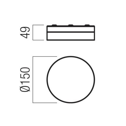 Redo 01-3725 - LED taklampa för badrum FRISBI LED/8W/230V diameter 15 cm CRI 90 IP44 skinande krom