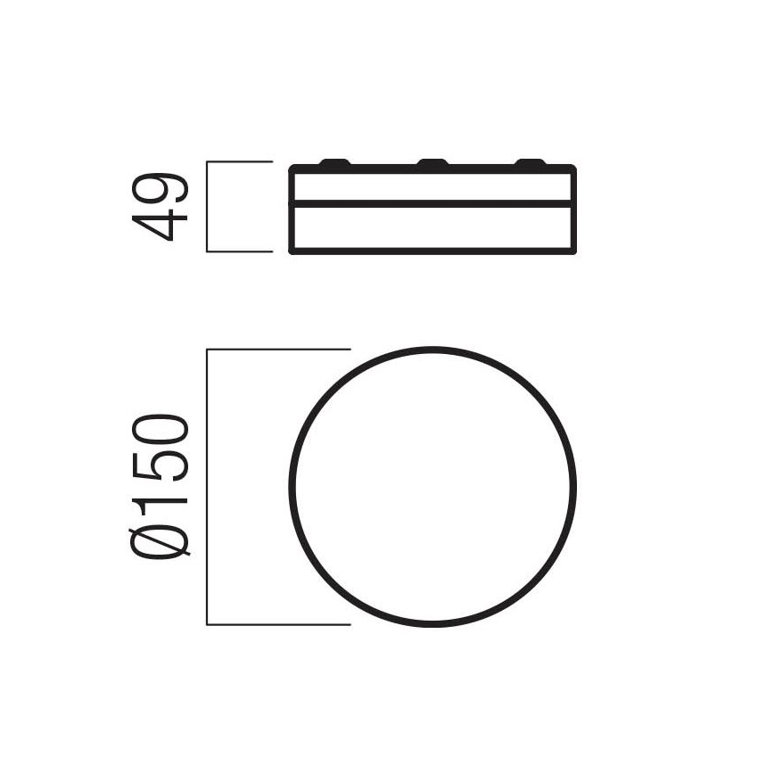 Redo 01-3725 - LED taklampa för badrum FRISBI LED/8W/230V diameter 15 cm CRI 90 IP44 skinande krom