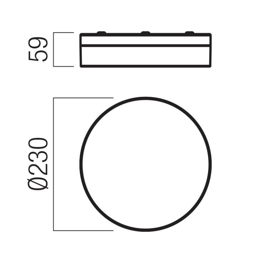 Redo 01-3727 - LED taklampa för badrum FRISBI LED/12W/230V diameter 23 cm CRI 90 3000/4000K IP44 skinande krom