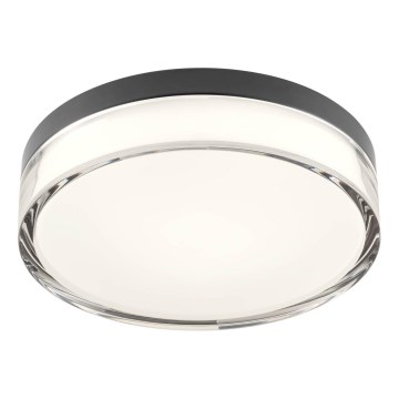 Redo 01-3735 - LED taklampa för badrum FRISBI LED/12W/230V diameter 23 cm CRI 90 3000/4000K IP44 svart