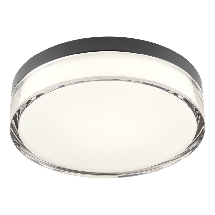 Redo 01-3735 - LED taklampa för badrum FRISBI LED/12W/230V diameter 23 cm CRI 90 3000/4000K IP44 svart