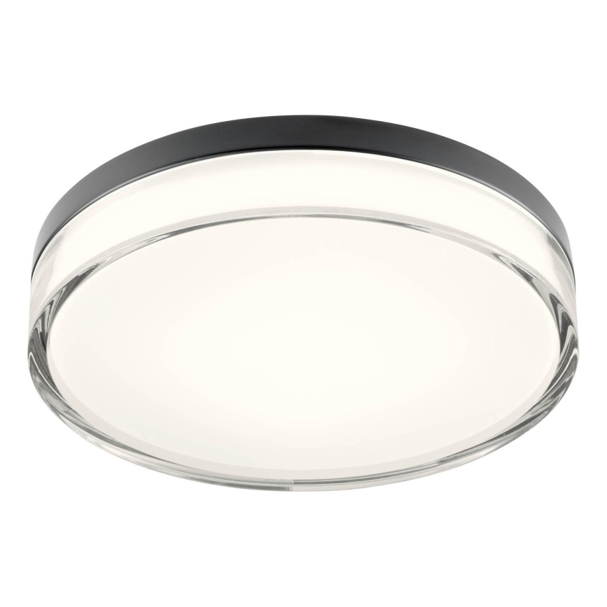 Redo 01-3736 - LED taklampa för badrum FRISBI LED/18W/230V diameter 28 cm CRI 90 3000/4000K IP44 svart