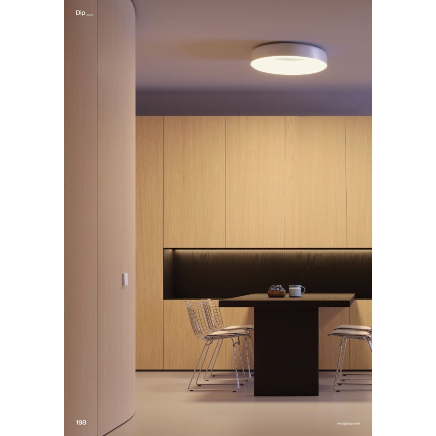 Redo 01-3941 - LED-taklampa DIP LED/40W/230V 2700/3000/4000/5000/6500K CRI 90 Ø 62,4 cm vit