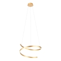 Redo 01-4014 - LED-dimmbar pendellampa på vajer SCROLL LED/38W/230V 3000K/4000K/6000K CRI 90 Ø 60 cm guld