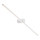 Redo 01-4034 - Badrumsspegel med LED-belysning ROW LED/18W/230V 90 cm IP44 vit