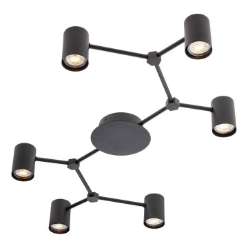 Redo 01-4048 - Spotlight WEBB 6xGU10/10W/230V svart