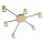 Redo 01-4051 - Spotlight NOA 6xGU10/10W/230V guld
