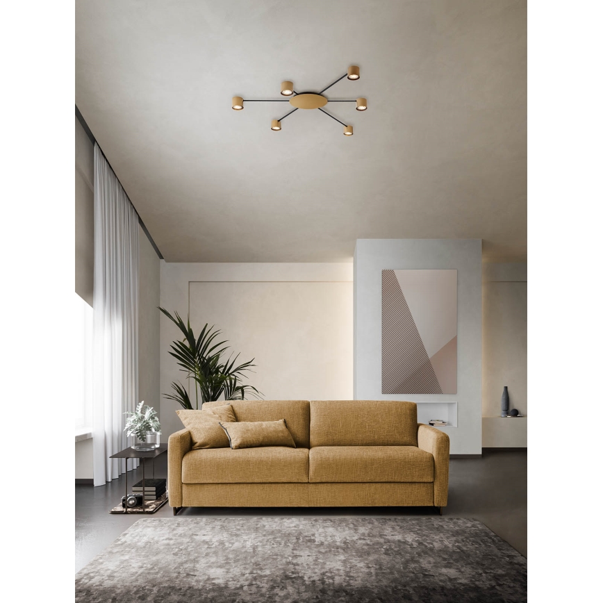 Redo 01-4051 - Spotlight NOA 6xGU10/10W/230V guld