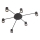 Redo 01-4052 - Spotlight NOA 6xGU10/10W/230V svart
