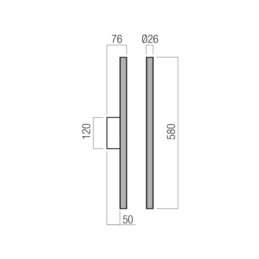 Redo 01-4058 - Dimbart LED-väggarmatur NIKOS LED/10W/230V CRI 90 guld