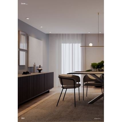 Redo 01-4301 - LED-dimmbar hänglampa på vajer DUNE LED/48W/230V 3000K CRI 90 vit/guld