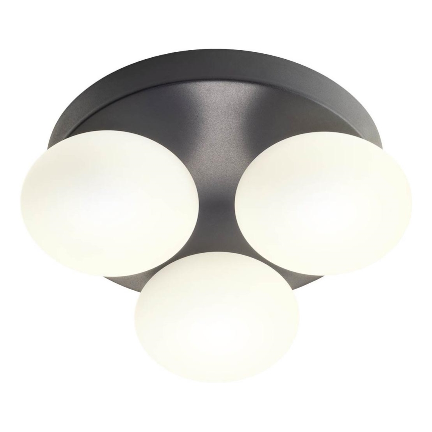 Redo 01-4308 - LED-taklampa för badrum OVUM 3xLED/5W/230V 3000/4000K CRI 90 Ø 24 cm IP44 vit/svart