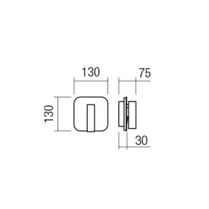 Redo 01-4473 - LED-vägglampa QUDA LED/6W/230V + LED/3W CRI 90 USB, brons