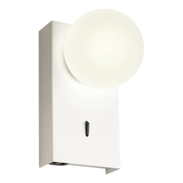 Redo 01-4656 - NORMA LED vägglampa, 5 W, 230 V, CRI 90, USB, vit