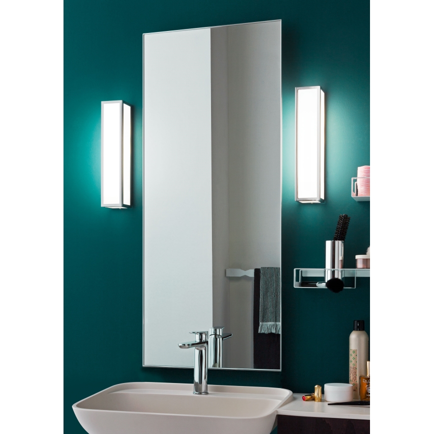 Redo 01-703 - Badrumsvägglampa EGO 2xE14/28W/230V 36 cm IP44 blank krom