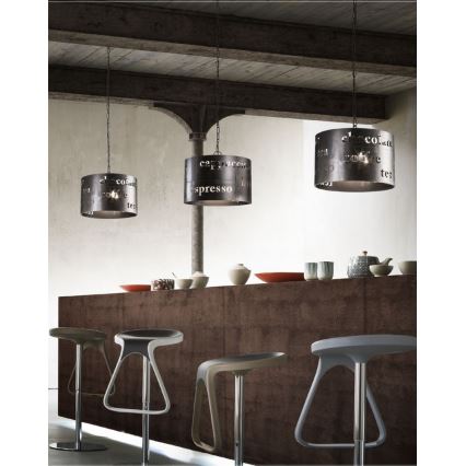 redo 01-938 - Ljuskrona med snöre BISTRO 3xE27/42W/230V