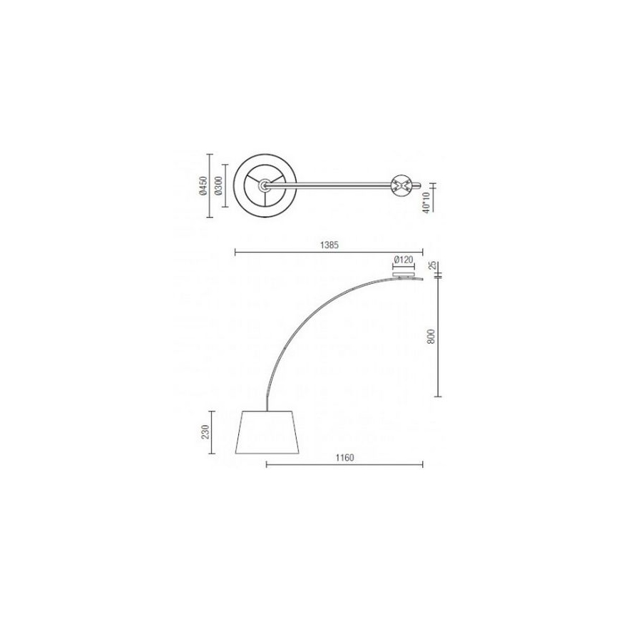 Redo 02-382 - Vägglampa SWAP 1xE27/42W/230V grå