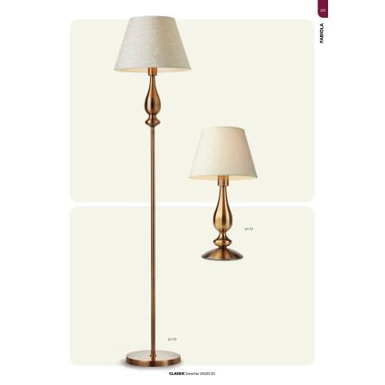 Redo 02-714 - Golv lampa FABIOLA 1xE27/42W/230V