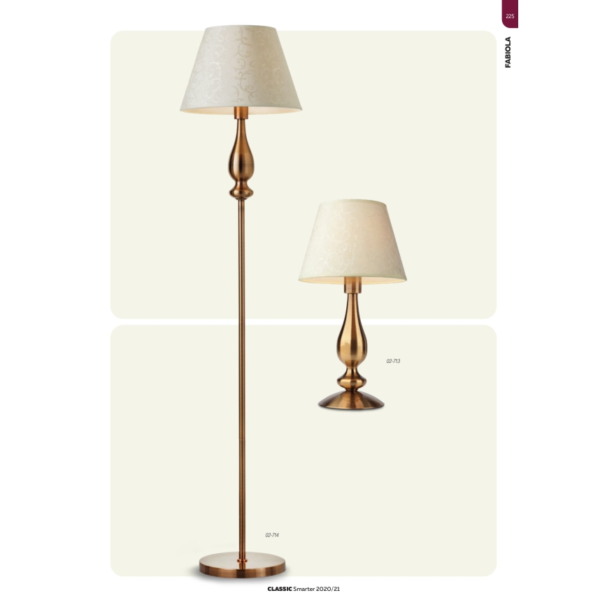 Redo 02-714 - Golv lampa FABIOLA 1xE27/42W/230V