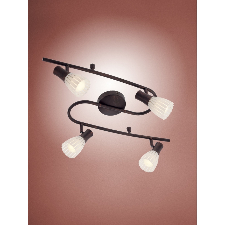 Redo 04-320 - Spotlight DIONE 4xE14/28W/230V svart