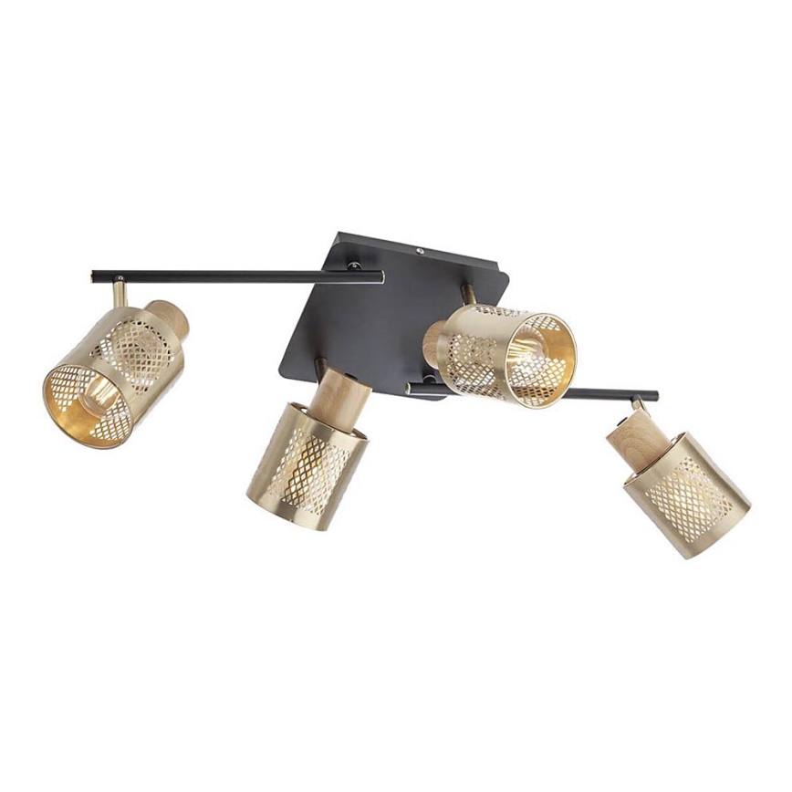 Redo 04-522 - Takmonterad taklampa BASKET 4xE27/42W/230V brons