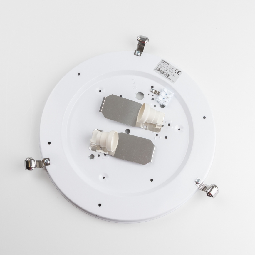 Redo 05-391 - Taklampa VIRGINIA 2xE27/42W/230V Ø 40 cm krämfärgad