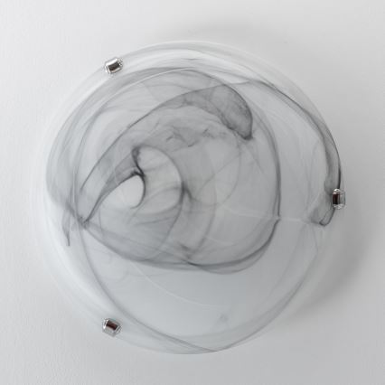 Redo 05-393 - Taklampa VIRGINIA 2xE27/42W/230V Ø 40 cm grå