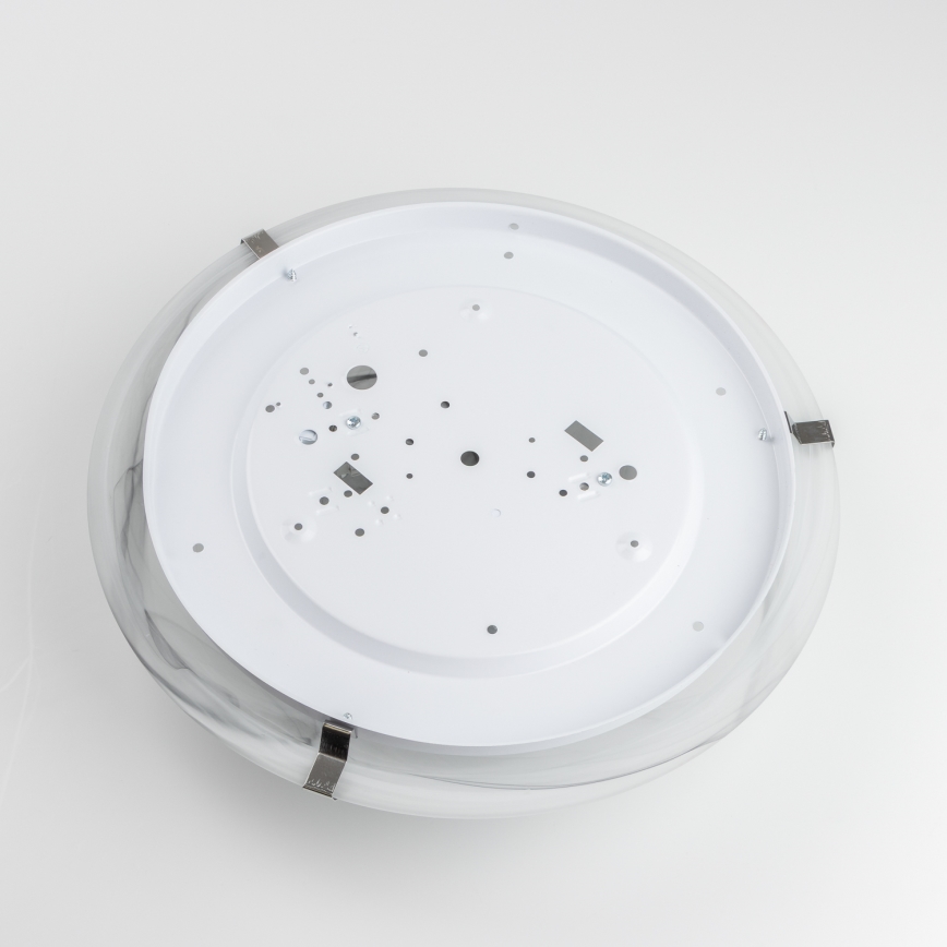 Redo 05-393 - Taklampa VIRGINIA 2xE27/42W/230V Ø 40 cm grå