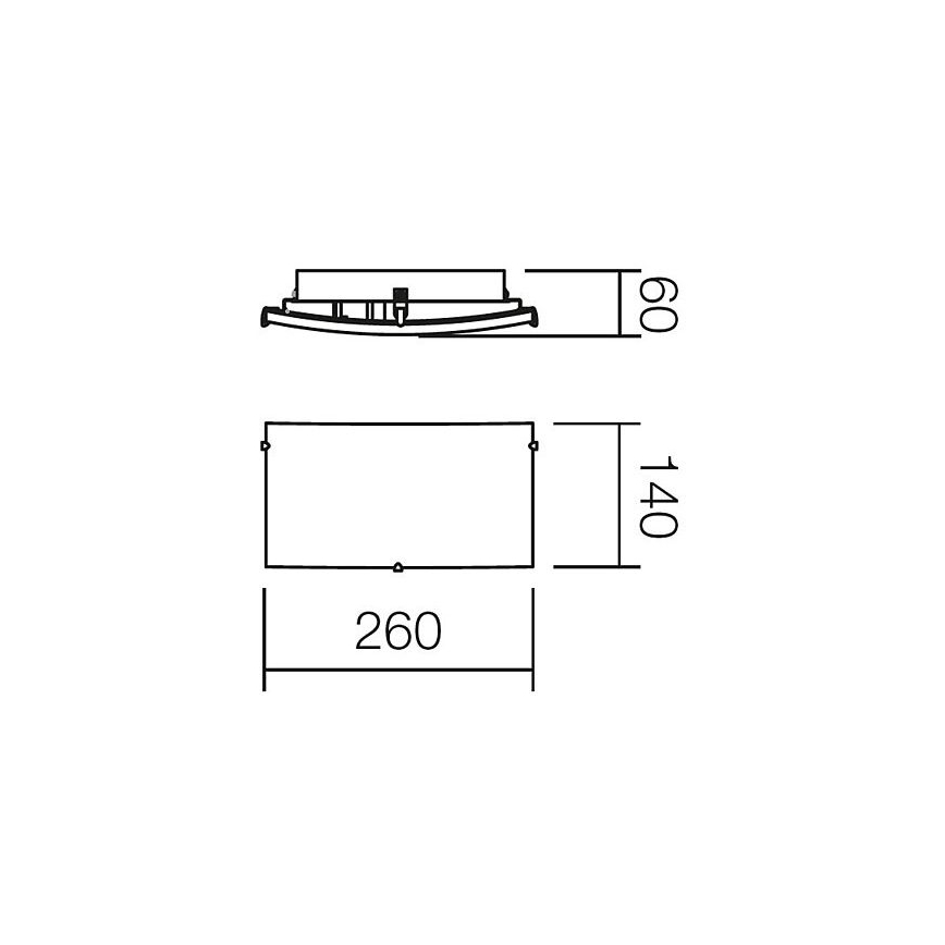 Redo 05-816 - Vägglampa NOTES 1xE27/42W/230V vit