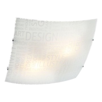 Redo 05-818 - Taklampa NOTES 2xE27/42W/230V 39x39 cm vit