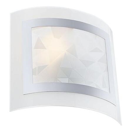 Redo 05-827 - Vägglampa SPECTRE 1xE27/42W/230V polerad krom/vit