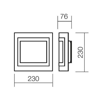 Redo 05-827 - Vägglampa SPECTRE 1xE27/42W/230V polerad krom/vit