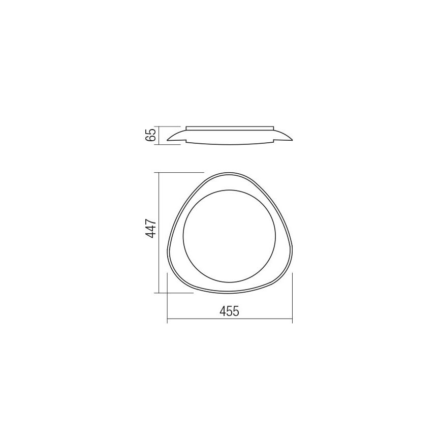 Redo 05-922 - LED taklampa VERENA LED/24W/230V antracit