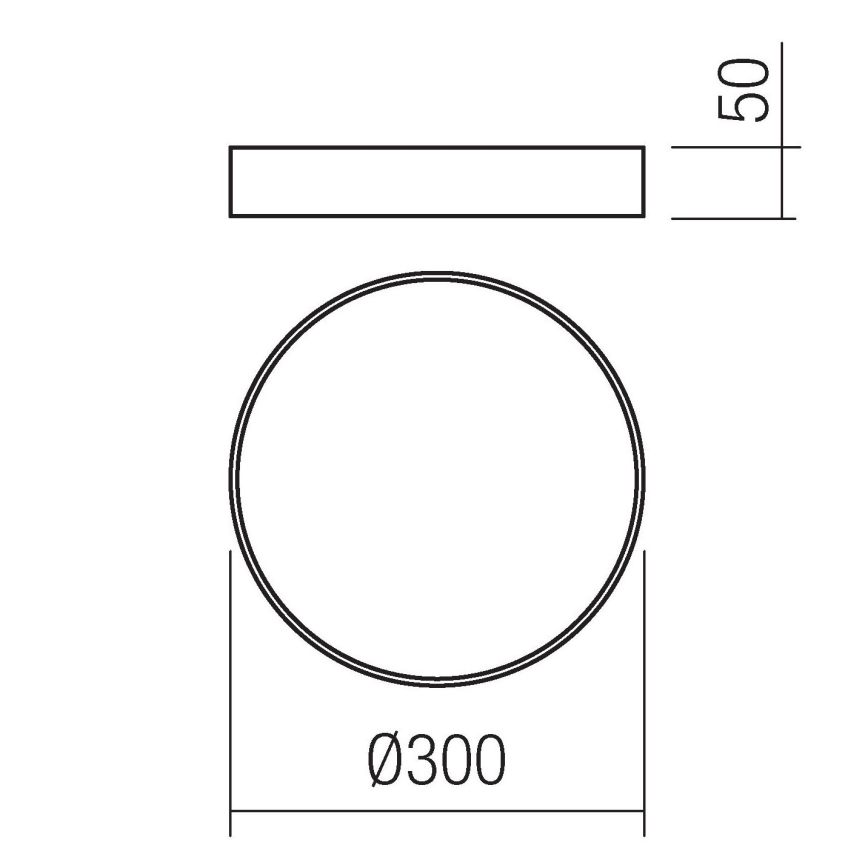 Redo 05-929 - LED Taklampa KNOB LED/24W/230V 3000K-6500K 30 cm guld