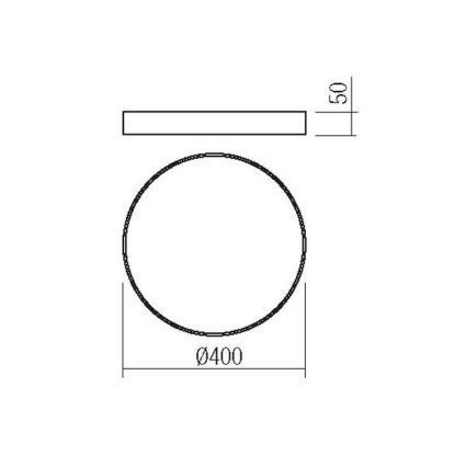 Redo 05-932 - LED Taklampa KNOB LED/36W/230V 3000K-6500K 40 cm guld
