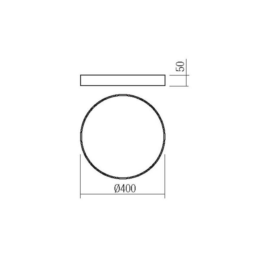 Redo 05-932 - LED Taklampa KNOB LED/36W/230V 3000K-6500K 40 cm guld