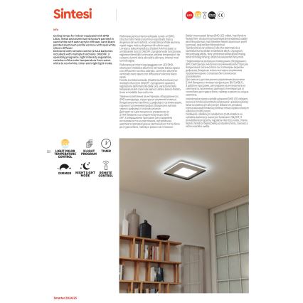 Redo 05-959 - LED Dimbar taklampa SINTESI LED/45W/230V diameter 45 cm 3000-6000K + fjärrkontroll